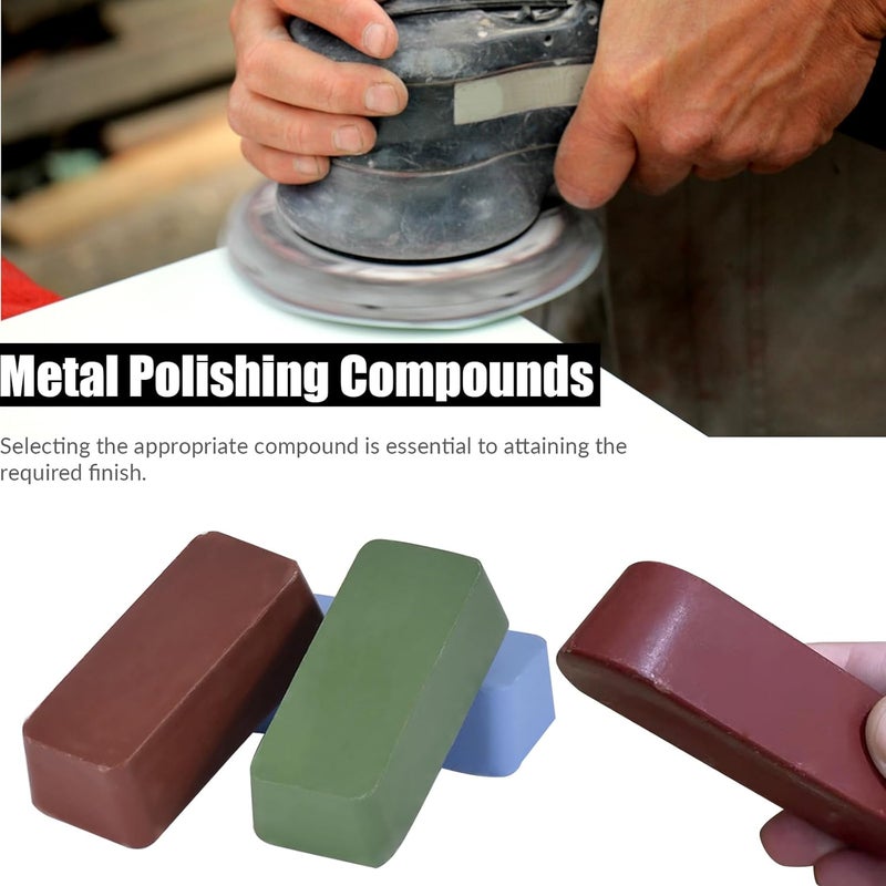 Cool Crafts 6 PCS Metal Polishing Compound Kit 23Oz Polishing Buffing Compound Bars for Aluminum Stainless Steel Jewelry Polishing - Image 2